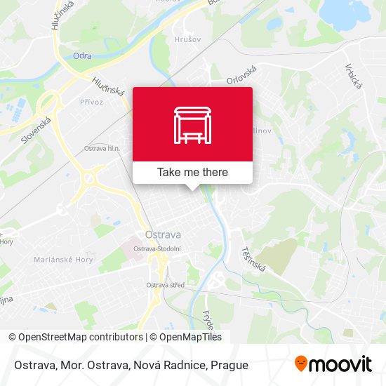Карта Ostrava, Mor. Ostrava, Nová Radnice