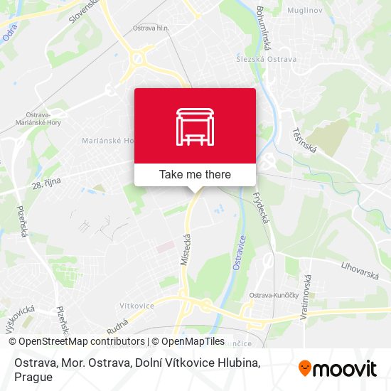 Ostrava, Mor. Ostrava, Dolní Vítkovice Hlubina map