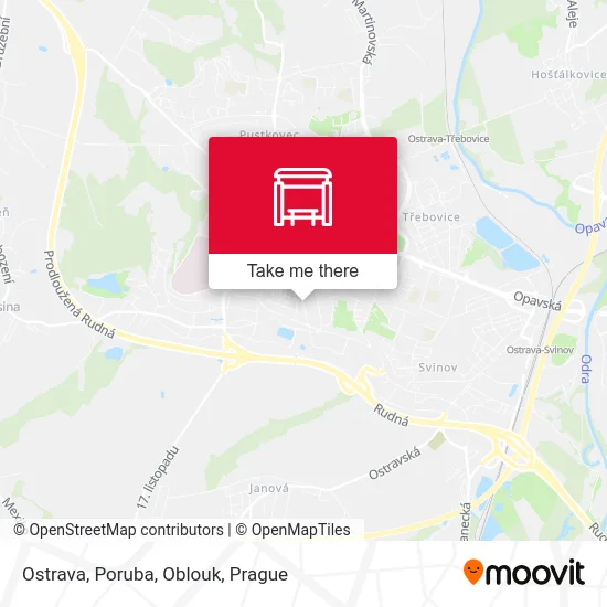 Карта Ostrava, Poruba, Oblouk
