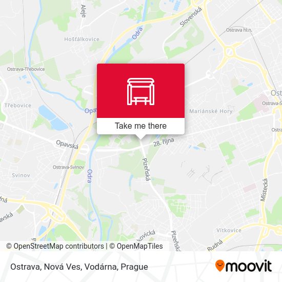 Карта Ostrava, Nová Ves, Vodárna