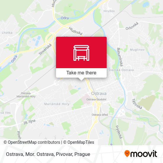 Ostrava, Mor. Ostrava, Pivovar map