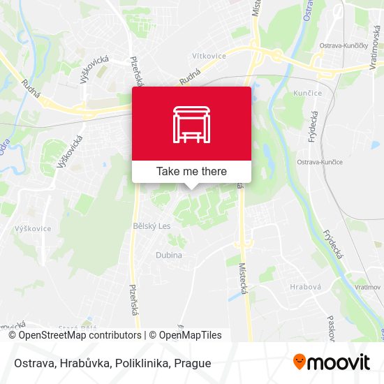 Ostrava, Hrabůvka, Poliklinika map