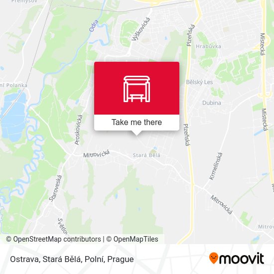 Ostrava, Stará Bělá, Polní map