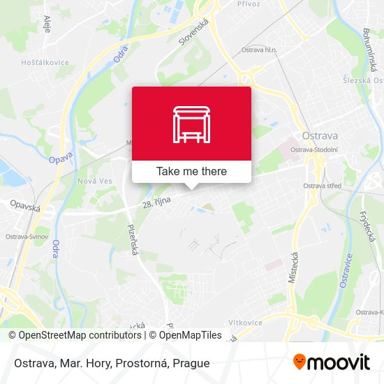 Ostrava, Mar. Hory, Prostorná map