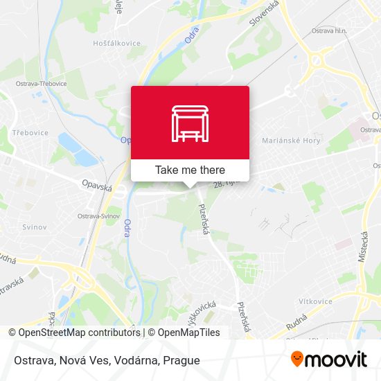 Карта Ostrava, Nová Ves, Vodárna