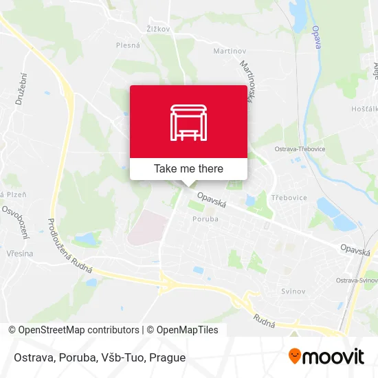 Карта Ostrava, Poruba, Všb-Tuo