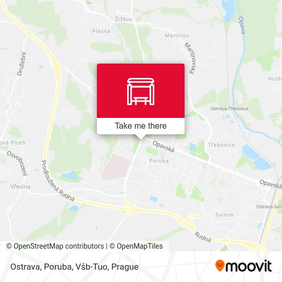 Карта Ostrava, Poruba, Všb-Tuo