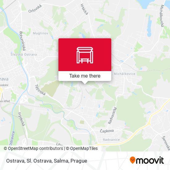 Ostrava, Sl. Ostrava, Salma map