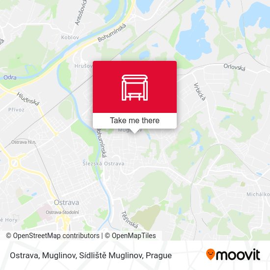 Ostrava, Muglinov, Sídliště Muglinov map