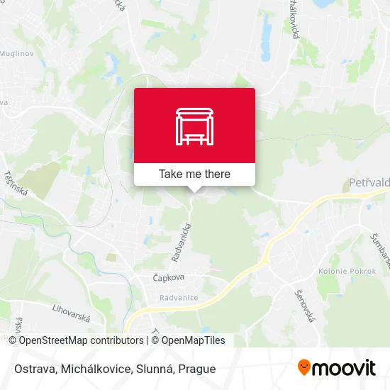 Карта Ostrava, Michálkovice, Slunná