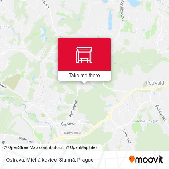 Ostrava, Michálkovice, Slunná map