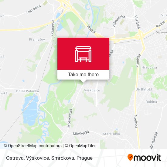 Ostrava, Výškovice, Smrčkova map