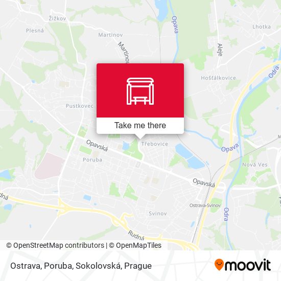 Ostrava, Poruba, Sokolovská map