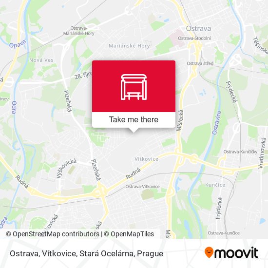 Ostrava, Vítkovice, Stará Ocelárna map