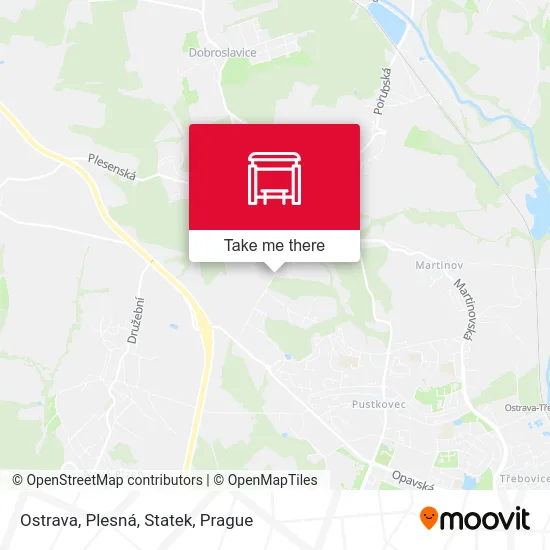 Карта Ostrava, Plesná, Statek