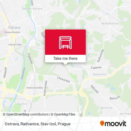 Карта Ostrava, Radvanice, Stav-Izol