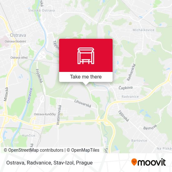 Карта Ostrava, Radvanice, Stav-Izol