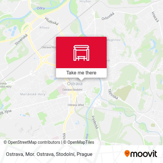 Ostrava, Mor. Ostrava, Stodolní map