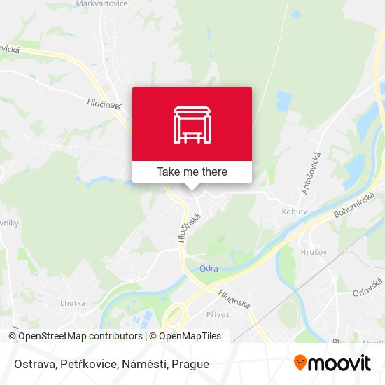 Ostrava, Petřkovice, Náměstí map