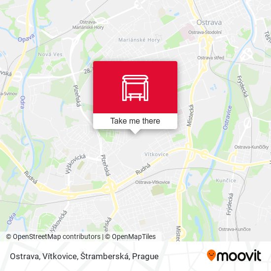 Ostrava, Vítkovice, Štramberská map