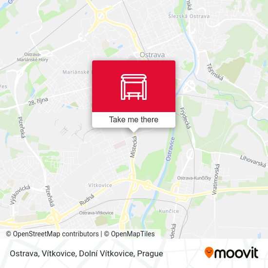 Ostrava, Vítkovice, Dolní Vítkovice map