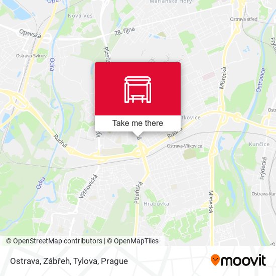Ostrava, Zábřeh, Tylova map