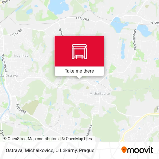Карта Ostrava, Michálkovice, U Lékárny