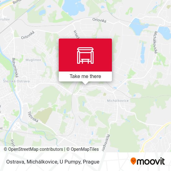 Ostrava, Michálkovice, U Pumpy map