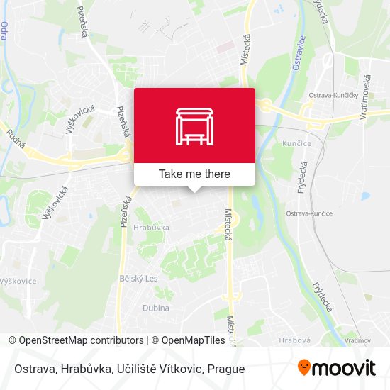 Ostrava, Hrabůvka, Učiliště Vítkovic map