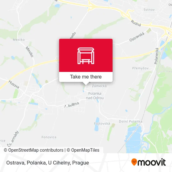 Карта Ostrava, Polanka, U Cihelny