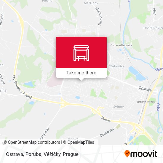 Ostrava, Poruba, Věžičky map