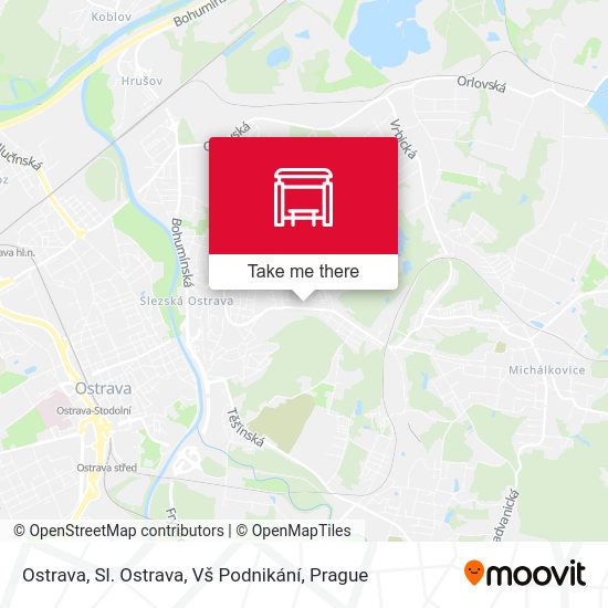 Ostrava, Sl. Ostrava, Vš Podnikání map