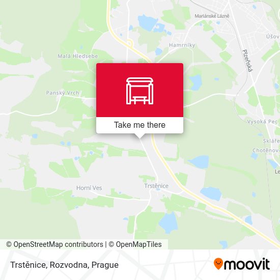 Trstěnice, Rozvodna map