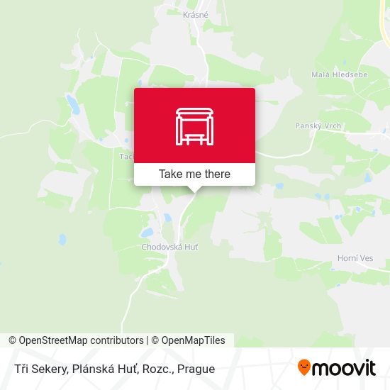 Tři Sekery, Plánská Huť, Rozc. map