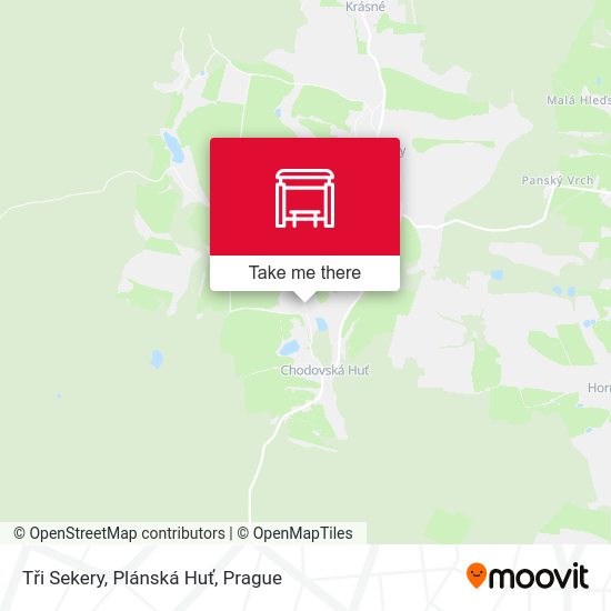 Tři Sekery, Plánská Huť map