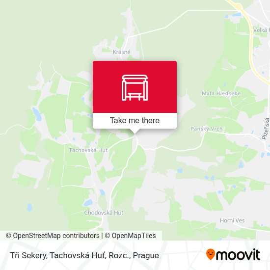Tři Sekery, Tachovská Huť, Rozc. map