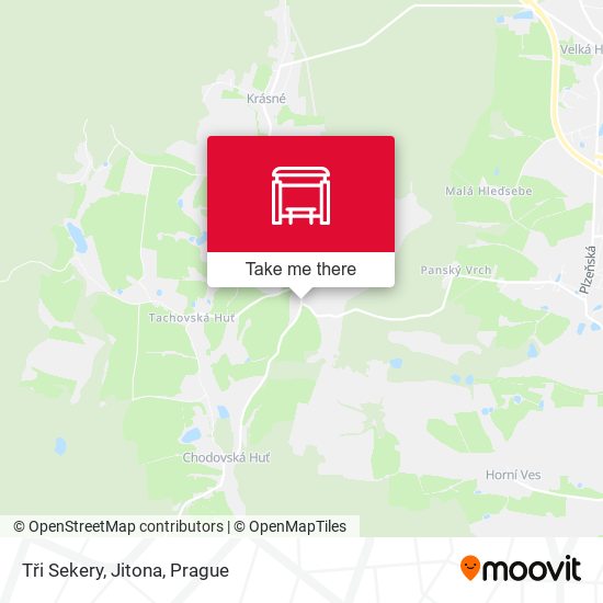 Tři Sekery, Jitona map