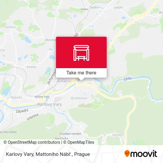 Карта Karlovy Vary, Mattoniho Nábř.