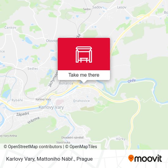 Карта Karlovy Vary, Mattoniho Nábř.