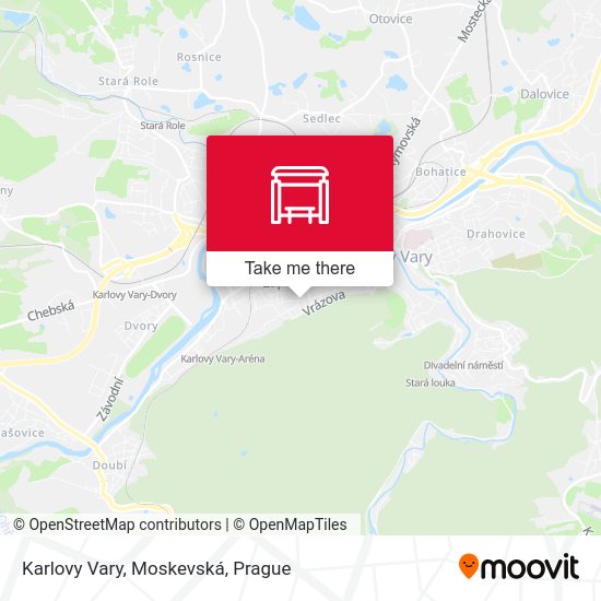 Karlovy Vary, Moskevská map