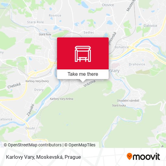 Karlovy Vary, Moskevská map