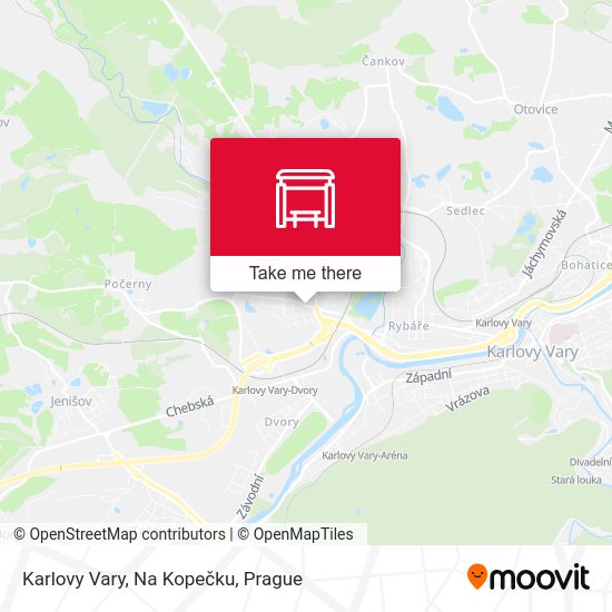 Karlovy Vary, Na Kopečku map