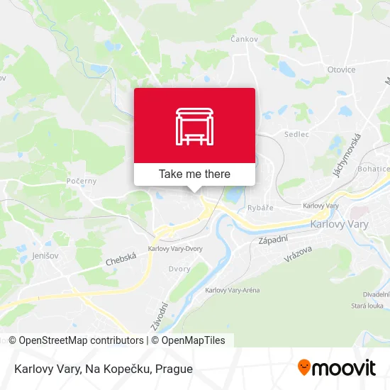 Карта Karlovy Vary, Na Kopečku