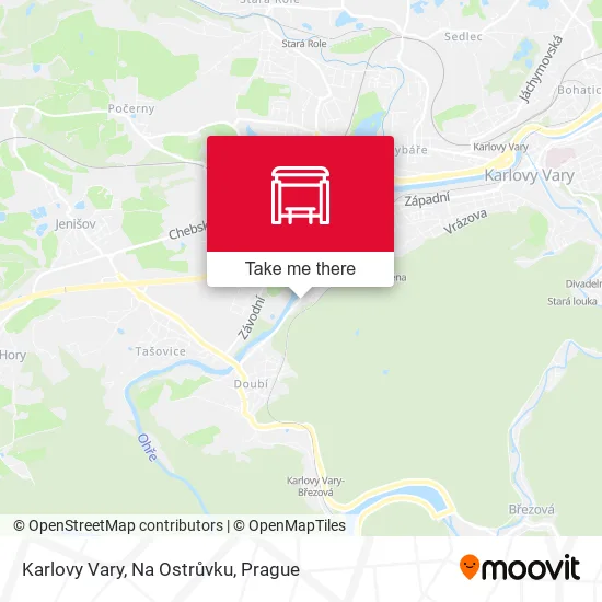 Карта Karlovy Vary, Na Ostrůvku