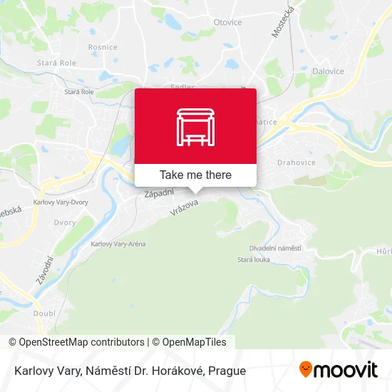 Карта Karlovy Vary, Náměstí Dr. Horákové