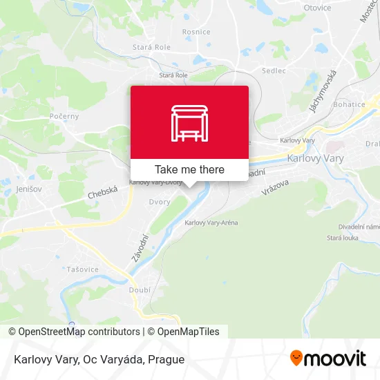 Карта Karlovy Vary, Oc Varyáda