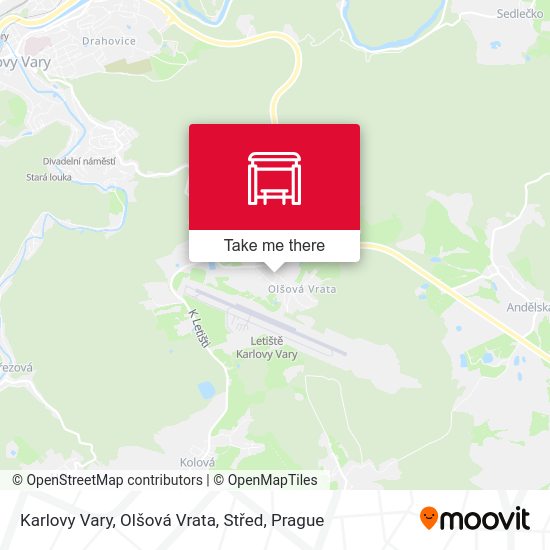 Karlovy Vary, Olšová Vrata, Střed map