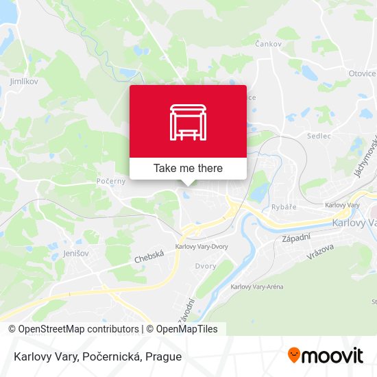 Karlovy Vary, Počernická map