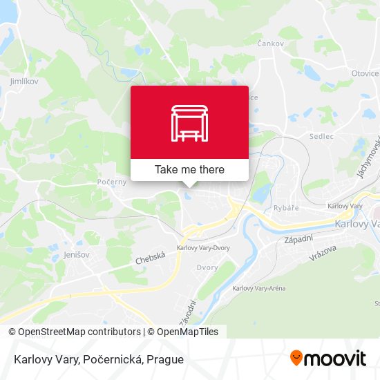 Karlovy Vary, Počernická map