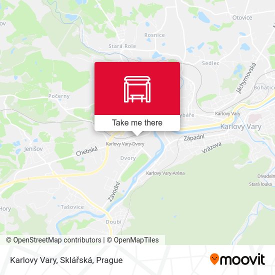 Karlovy Vary, Sklářská map